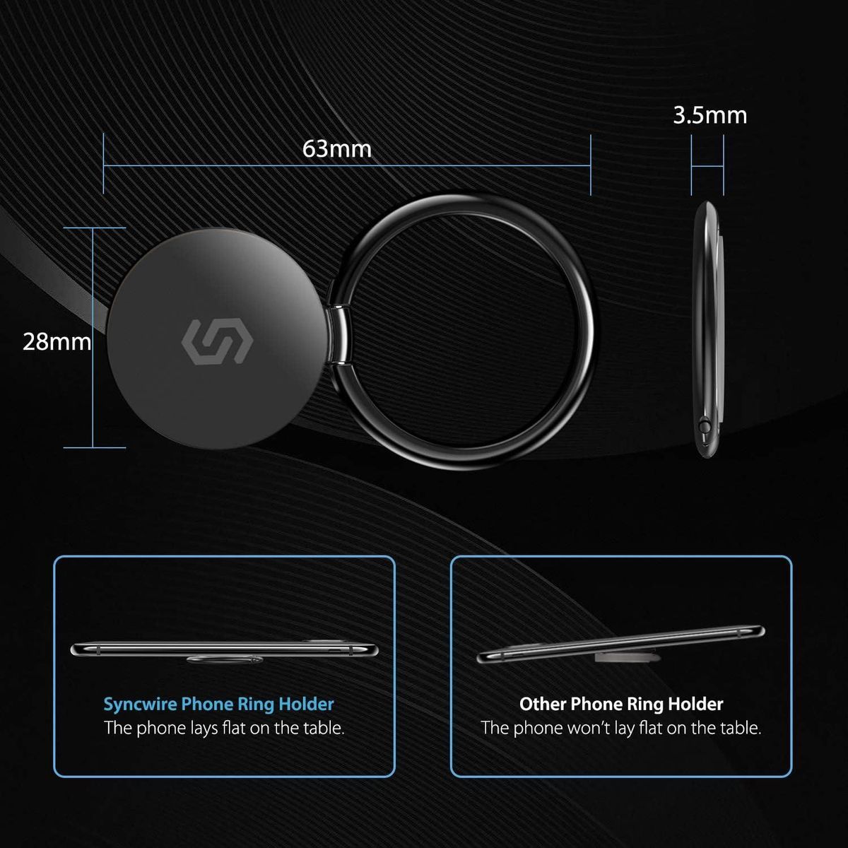 Syncwire Anneau De Tlphone Portable Support De Doigt Pour ... - 5