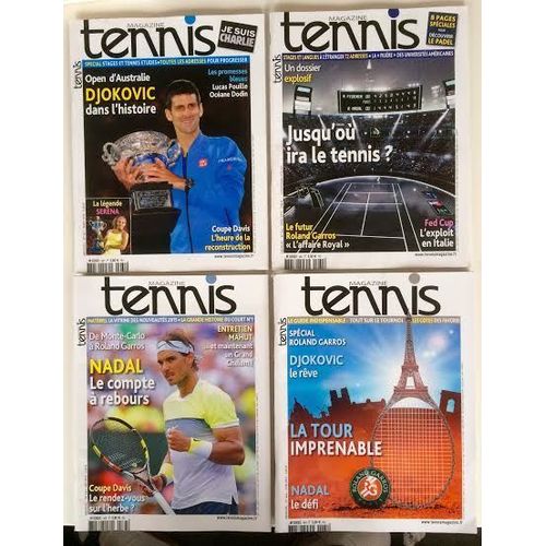 Tennis Magazine- Lot De 8 Magazines- 2015-2016