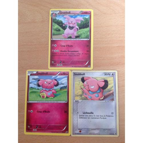 Snubbull 50pv ( 74/115) + Snubbull 70pv (22/39) + Granbull 100pv (23/39) 