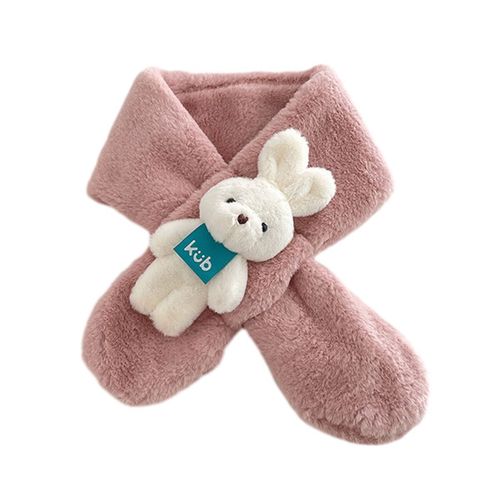 Écharpe Pour Enfants En Tricot Doux Et Chaud, Cache-Cou, Écharpe Classique D'hiver Pour Garçons, Rose Goodnice