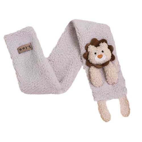Écharpe Pour Enfants En Tricot Doux Et Chaud, Cache-Cou, Écharpe Classique D'hiver Pour Garçons, Gris Clair Goodnice