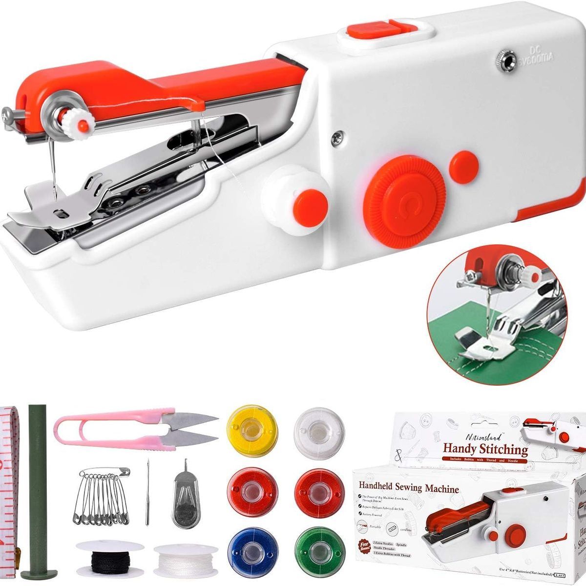 Machine � coudre � main, mini machine � coudre �lectrique po...