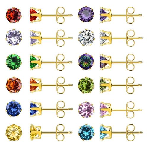 Ensemble De Boucles D'oreilles En Acier Titane Hypoallergénique Pour Femme, 1 6 Mm Goodnice