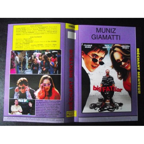 Jaquette Du Film.Méchant Menteur(2002).Réalisation.Shawn Levy Avec Frankie Muniz Paul Giamatti Amanda Bynes Amanda Detmer