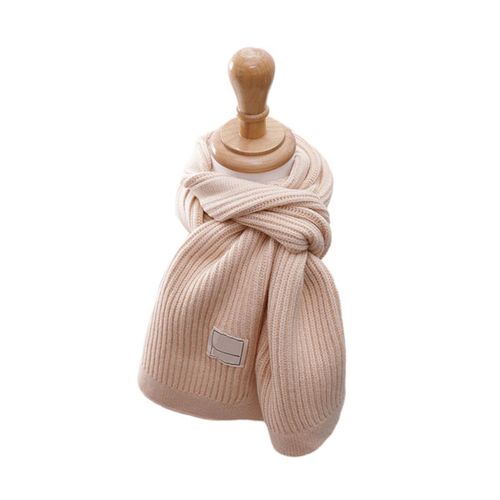 Écharpe Pour Enfants En Tricot Doux Et Chaud, Cache-Cou, Écharpe Classique D'hiver Pour Garçons Beige Goodnice