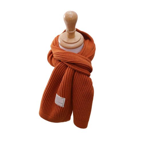Écharpe Pour Enfants En Tricot Doux Et Chaud, Cache-Cou, Écharpe Classique D'hiver Pour Garçons, Jaune Goodnice