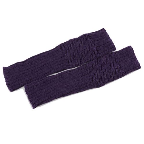 Poignets En Fausse Fourrure ¿ Manchettes Sans Doigts Pour Femme Win Purple Goodnice