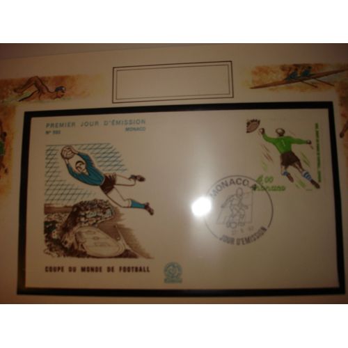 Timbre Monaco Coupe Du Monde De Football 1982 