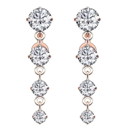 Nouveau Boucles D'oreilles Nombril En Acier Inoxydable, Ensemble Unisexe, Pendentif Diamant, Or Rose, Goodnice