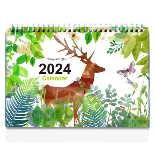 Calendrier De Bureau 2024 À Rabat Sur Pied 2024, Janvier 2024-Décembre Style3 Goodnice