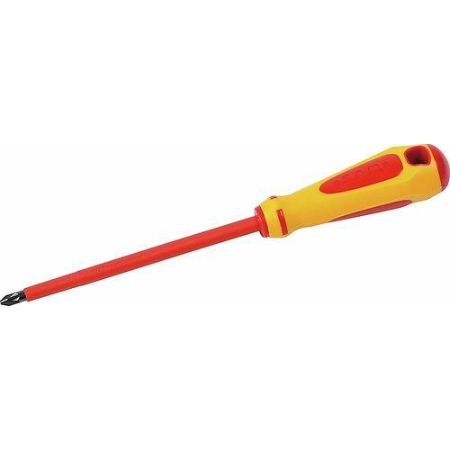 Tournevis isolé 1000V S1, empreinte Phillips - 3X100 SAM OUTILLAGE