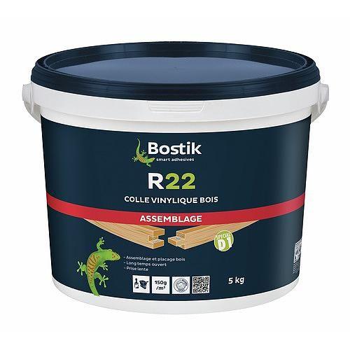 Colle à bois vinylique à prise lente - bidon de 5 kg - R22 BOSTIK