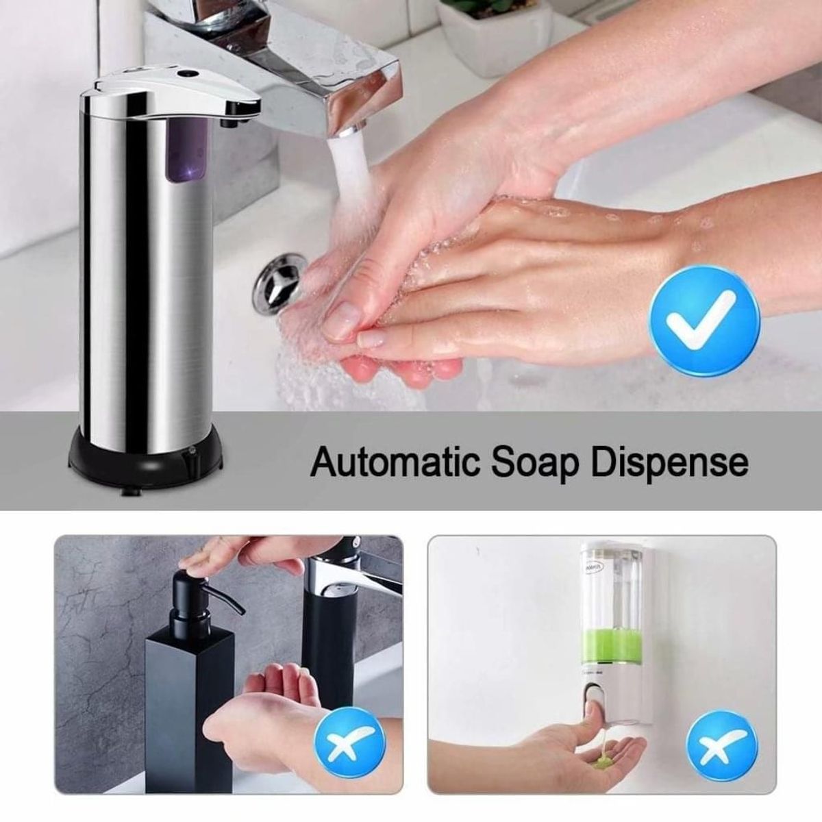 Distributeur automatique de savon avec capteur infrarouge 25... - 4