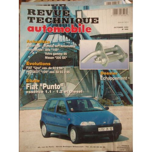 Revue Technique Automobile Fiat Punto Essence 1.1 - 1.2 Et Diesel