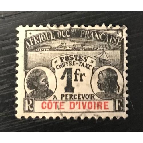 Timbre Taxe Oblitéré Côte D' Ivoire 1906