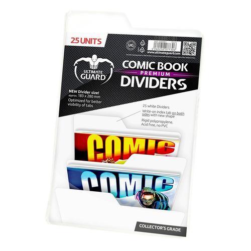 Ultimate Guard 25 Intercalaires Pour Comics Premium Comic Book Dividers Blanc