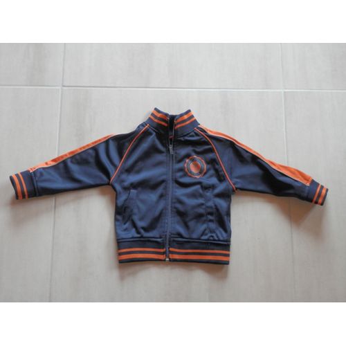 Veste De Jogging 3 Ans Bleu Et Orange