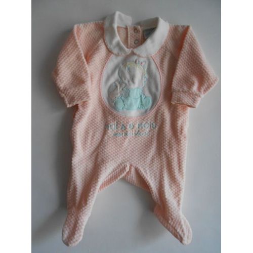 Barboteuse Rose 1 Mois - Made In Italy