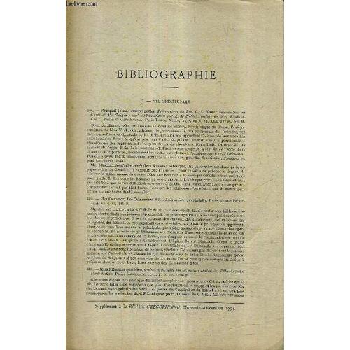 Bibliographie Supplement A La Revue Gregorienne Novembre Dec- 1954 - Mgr Chevrot - Sainte Gertrude - Dom L.David - A.Willocx - Cardinal J.Mindszenty - Mgr Guerry - R.P.Poupon - H.Frévin - ...