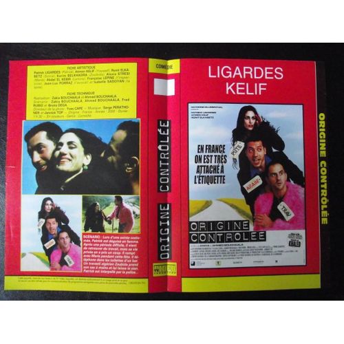 Jaquette Du Film.Origine Contrôlée(2000).Réalisation.Zakia Bouchaala Et Ahmed Bouchaala Avec Patrick Ligardes Atmen Kelif Ronit Elkabetz Karim Belkhadra Alexia Stresi