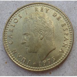 1 Peseta Juan Carlos Espagne 1975