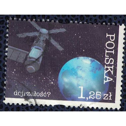 Pologne 2004 Oblitéré Used Astrologie Satellite Au Tour De La Terre