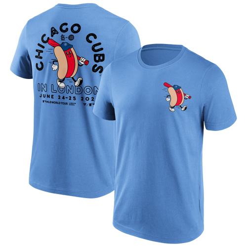 T-Shirt Graphique Chicago Cubs Fanatics Branded Iconic Home Dog - Ciel - Hommes