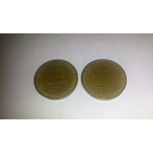 5 Pfennig 1950 Lettre G
