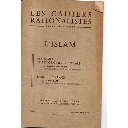 Les Cahiers Rationalistes 164  : L'islam