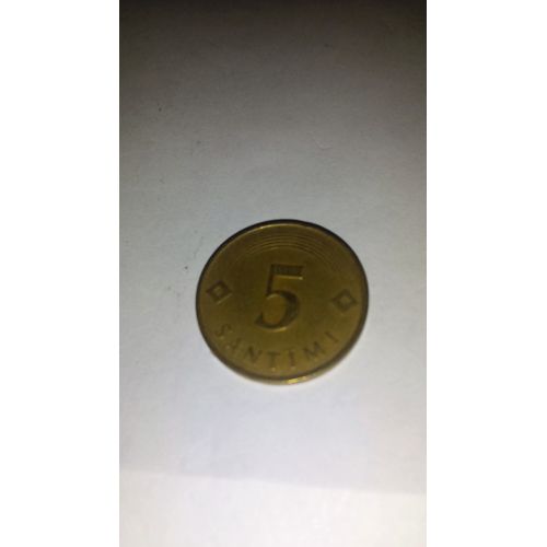 5 Centimes Lettonie 1992