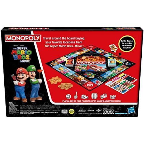 Monopoly The Super Mario Bros. Movie Edition Kids Board Game