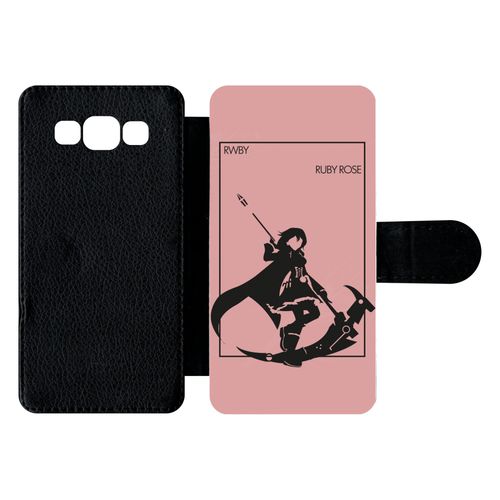 Etui À Rabat Galaxy A5 (2015) - Rwby Rose - Simili-Cuir - Noir