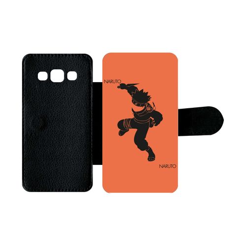 Etui À Rabat Galaxy A3 (2015) - Naruto - Simili-Cuir - Noir