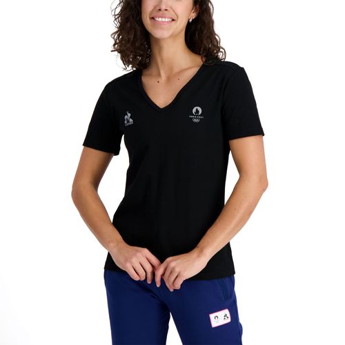 T-Shirt Le Coq Sportif Jo Paris 2024 - Noir - Femme