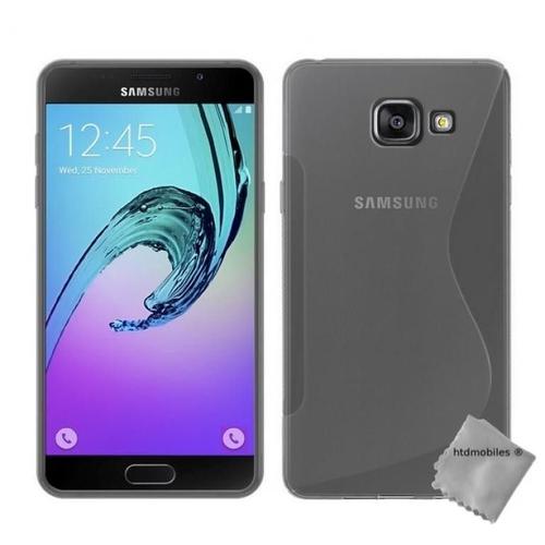 Housse Etui Coque Pochette Silicone Gel Fine Pour Samsung Galaxy A3 (2016) + Film Ecran - Transparent