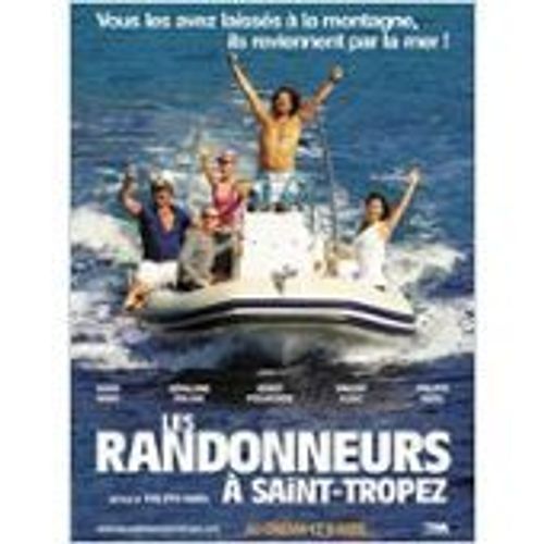 Les Randonneurs À St Tropez - Les Randonneurs À Saint Tropez - Karin Viard - Philippe Harel - Benoit Poelvoorde - Vincent Elbaz - Affiche De Cinéma Pliée 60x40 Cm