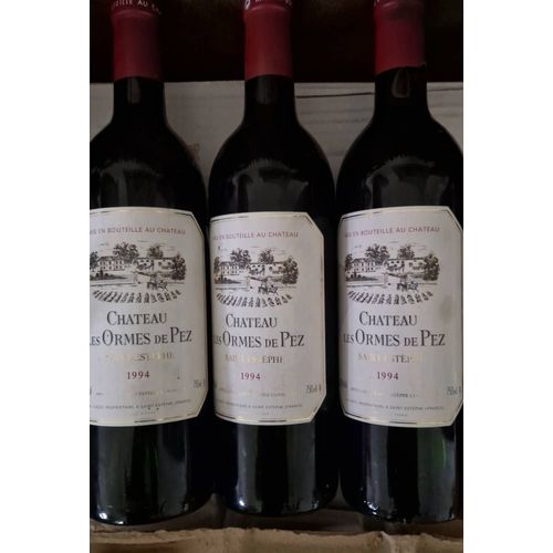 3 Btls De Chateau Des Ormes De Pez 1994 En St Estephe