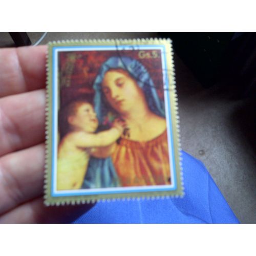 Timbre Paraguay Vierge À L'enfant, Gs6, Parfait État