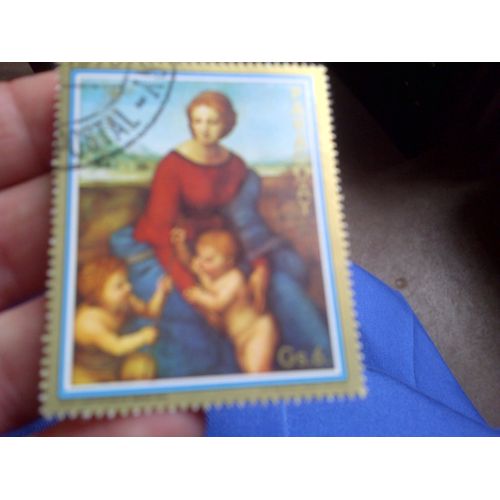 Timbre Paraguay Vierge À L'enfant,  Gs5, Comme Neuf