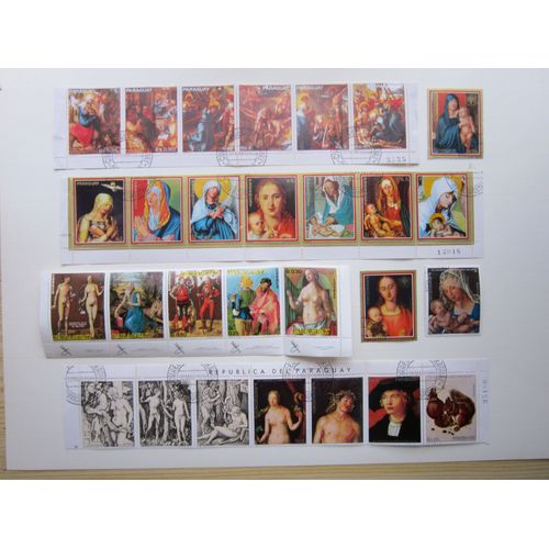 28 Timbres Paraguay Sur Dürer