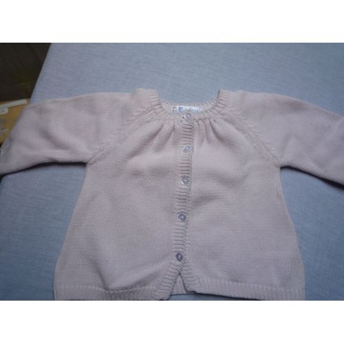 Gilet Rose Pâle, 6 Mois