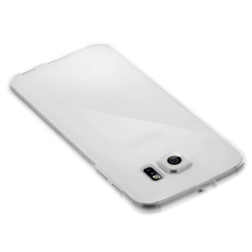 Coque Silicone Intégrale Samsung Galaxy S6 Edge Transparent - Protection 360°