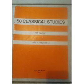 50 Classical Studies For Clarinet, Édited By Pamela Weston,Fentone Music F111