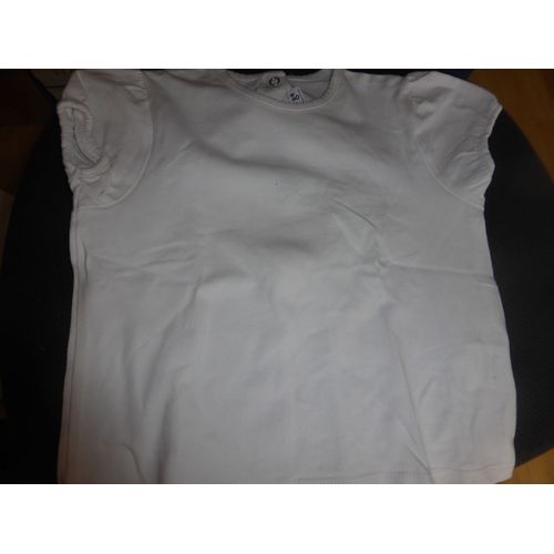 T-Shirt Sucre D'orge . Coton 2 Ans Blanc