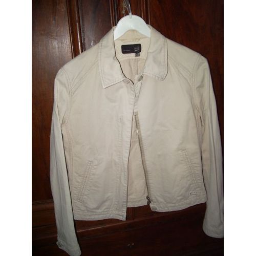 Blouson Gas Coton Taille S Beige Superbe