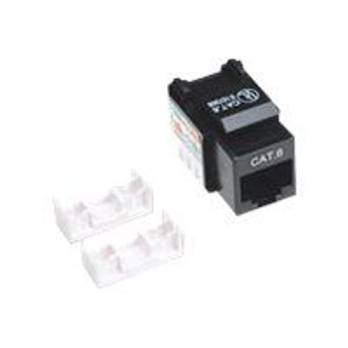 Intellinet Embase CAT6 pour découpe standard, UTP, noir, terminaison à impact - Prise modulaire - CAT 6 - UTP - RJ-45 - noir