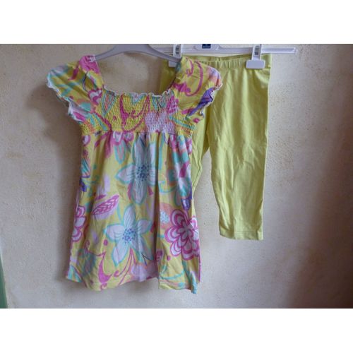 Ensemble Tunique + Corsaire C&a Fille 9 Ans Multicolore