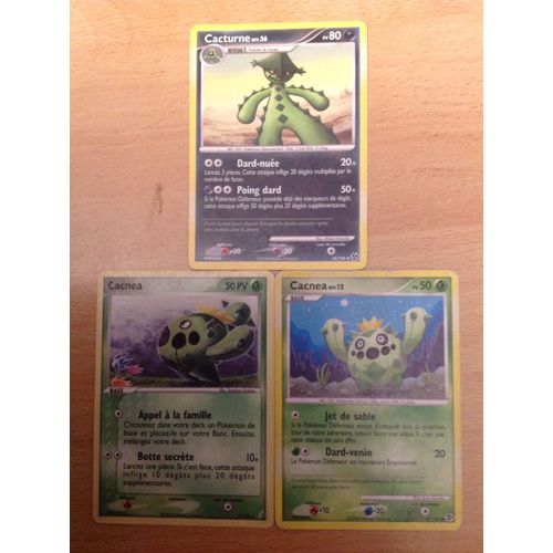 Cacnea 50pv (47/100) + Cacnea 50pv (62/106) + Cacturne 80pv (34/106) 