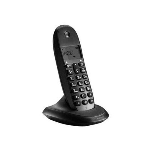 Motorola C1001LB+ - Téléphone sans fil avec ID d'appelant/appel en instance - DECT\GAP - noir