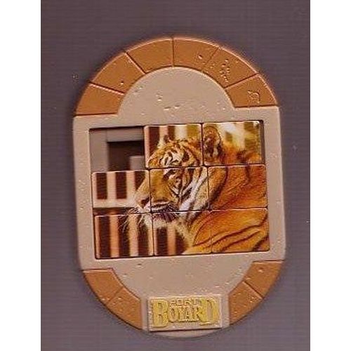  Puzzle Casse Tête Fort Boyard - 11 X 7,5cm -  Happy Meal Mc Donald 2009 - 9 Pièces À Faire Glisser Pour Reconstituer Le Tigre De Fort Boyard